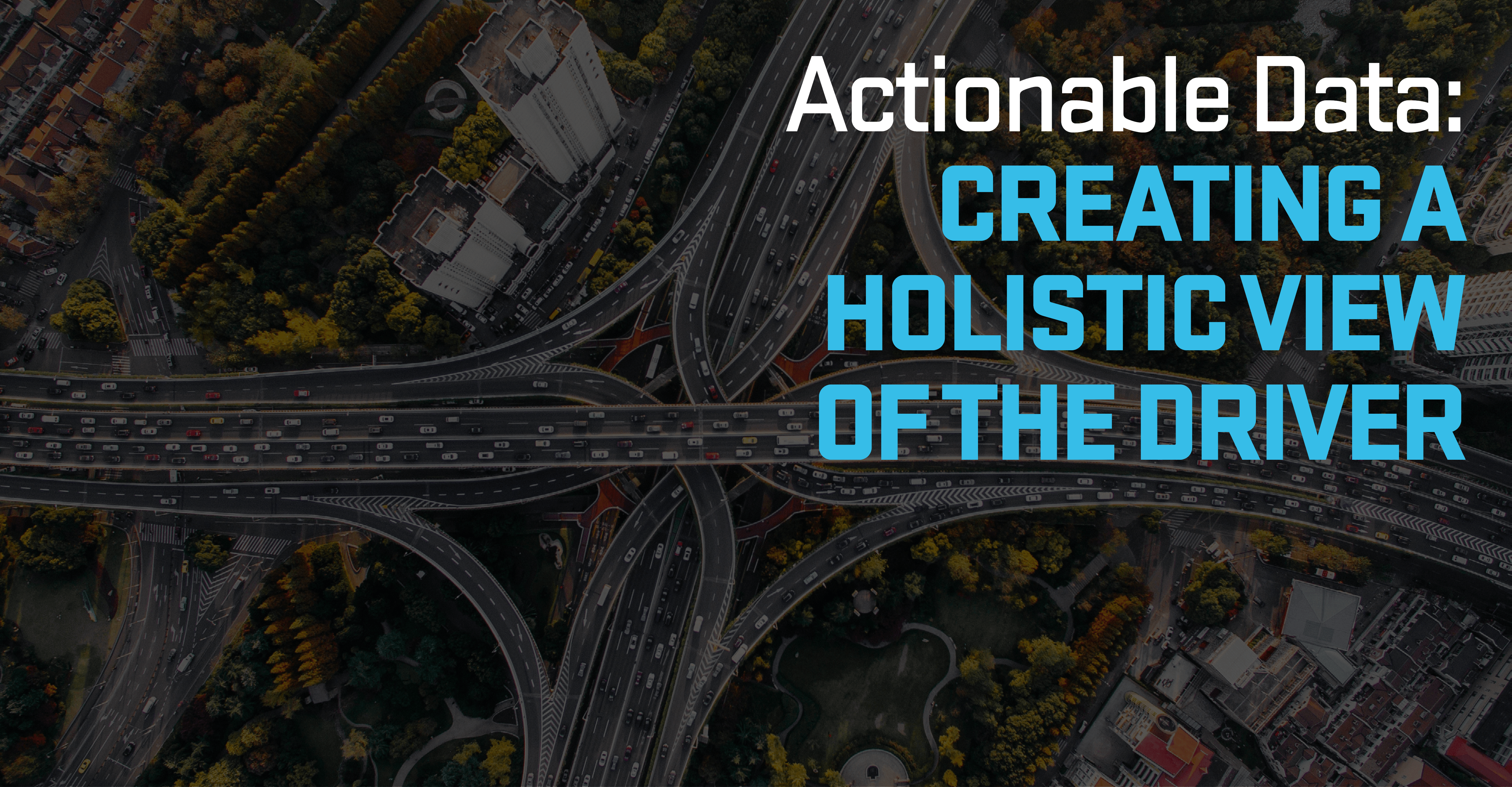Actionable Data: Creating a Holistic View of the Driver
